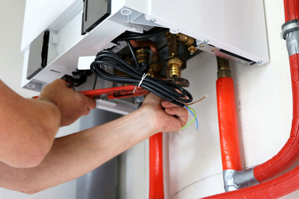 tankless water heater installed by a professional